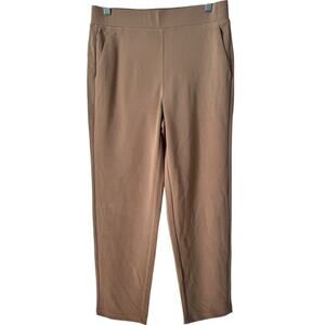 NWT OGL Sandwashed Mid Rise Pull On Tapered Pants Pockets Tortilla Size Small